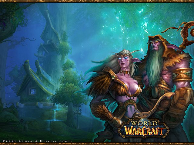 Mixed - Blizzard Entertainment Digital Night Elves Wallpapers - Wallpaper 1024x768